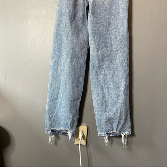 American Eagle Outfitters highest rise baggy Straight Leg Jeans size 4 - Picture 5 of 8